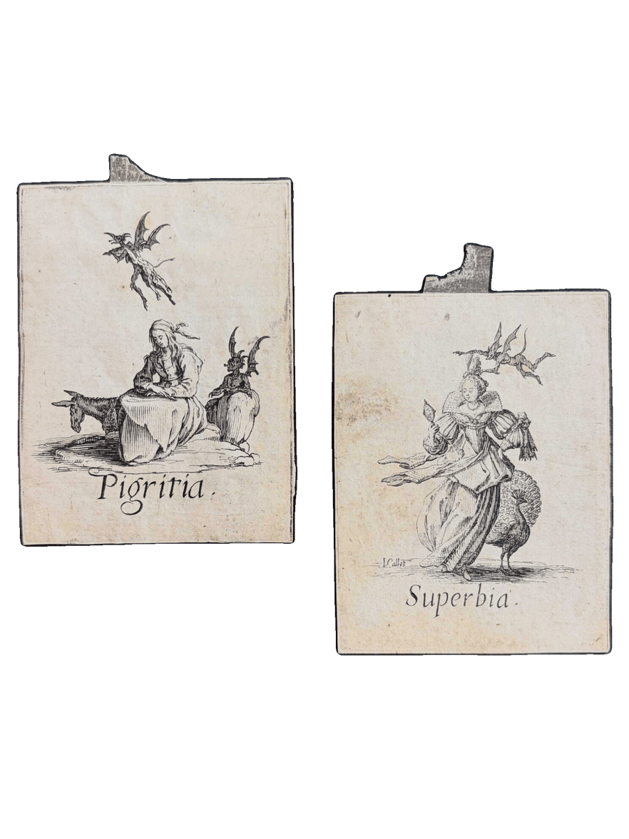 Pigritia and Superbia, c. 1620 · Jacques Callot
